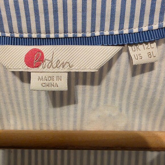 Boden Hotchpotch Broderie Eyelet Shift Dress 8L - Picture 6 of 6